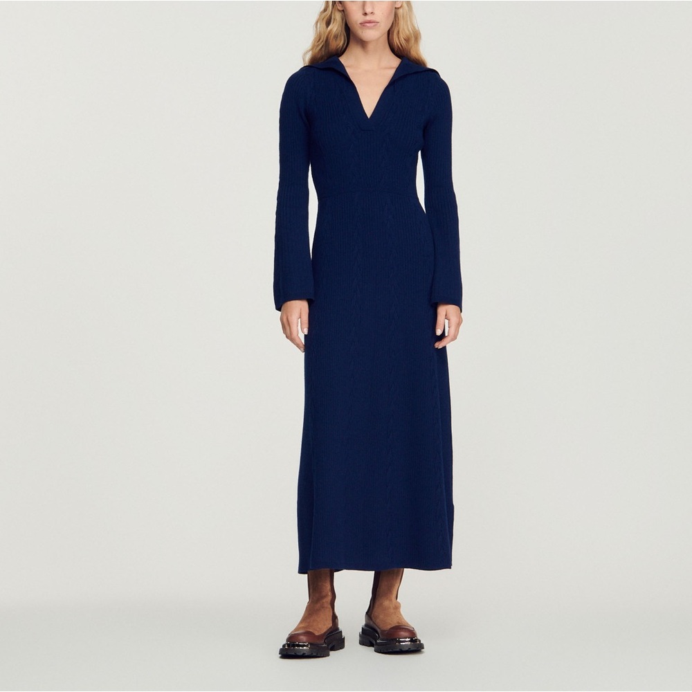 Sandro Amalie knitted dress